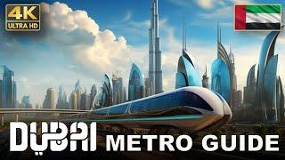 Dubai Metro Map | Places to visit in Dubai | 4K