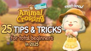 25 Animal Crossing BEGINNER TIPS!  (every early game tip EXPLAINED for new players)