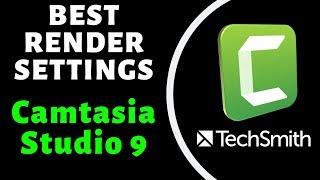 Camtasia Studio 9 - Best Render Settings -  1920x1080 - Export Settings - Small Size - Fast Upload -