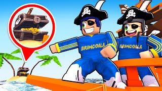 CONSTRUA UM BARCO E BUSQUE O TESOURO NO ROBLOX - Brancoala Games