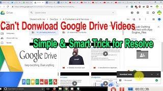 Can't download files from Google Drive anymore ?  || Simple & Smart Trick for Easily Download Files