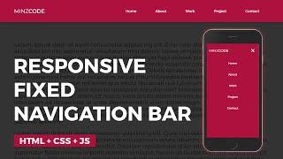 Responsive Fixed Navigation Bar