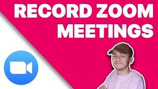 How to record Zoom meetings as a Participant or Host