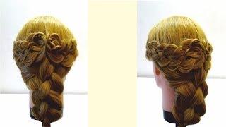 Прическа с плетением на каждый день.Плетение кос.Braiding