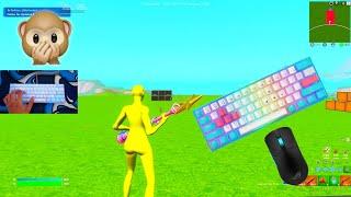 Womier WK61 ASMR  Red Switches Chill Keyboard Fortnite 3V3V3 Go Goated Gameplay 