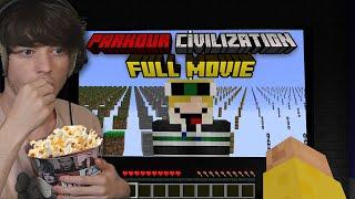 REACTING TO PARKOUR CIVILIZATION IN A MINECRAFT CINEMA