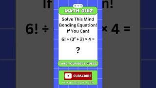 Solve This Mind-Bending Equation! #maths #shorts