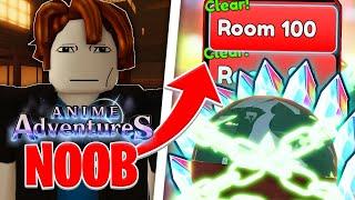 Can A Noob Beat Infinity Castle?! Anime Adventures Roblox