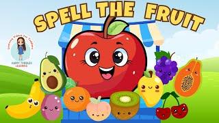 FRUITS NAME for Toddlers | Spelling English Vocabulary | First Words for Babies | Speech Practice