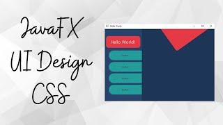 JavaFX UI Design CSS #1 - Reactive Buttons