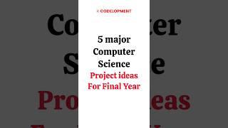 5 major/minor Computer Science Projects for Final Year | #cseprojects #computerscience