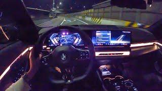 신형 BMW 530i M 스포츠 xDrive POV 1인칭 서울 야간 드라이브