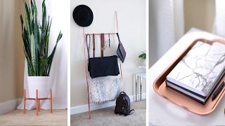 DIY Copper Plant Stand, Accessory Ladder + Home Decor  | ANN LE