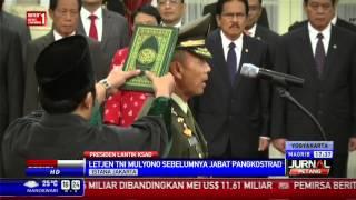 Jokowi Lantik Mulyono sebagai KSAD