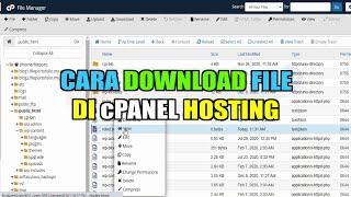 Cara Download File di cPanel Hosting