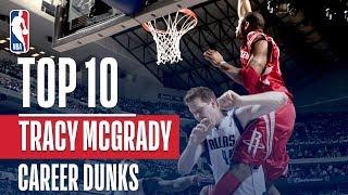 Tracy McGrady's Top 10 Career NBA Dunks!