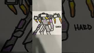 Drawing Titan Tv Man In SkibidiToilet 68 Easy Normal Hard #644 #Shorts