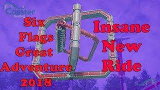 Cyborg Cyber Spin on ride off ride POV Six Flags Great Adventure