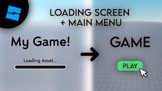 How to make LOADING SCREEN & MAIN MENU | ROBLOX STUDIO (2024)