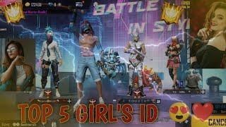 TOP 5 GIRL'S ID ️ GARENA FREE FIRE 