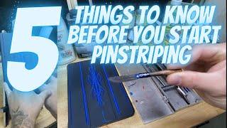 How to pinstripe for beginners - five things to know before you start pinstriping-part 1