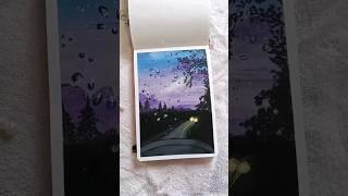 Transaction art reel | Gouache painting #thepaintedwings #gouachepainting #youtubeshorts