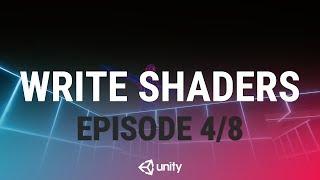 Writing Your First Shader In Unity - The Vertex Function [4/8] Live 2017/6/21