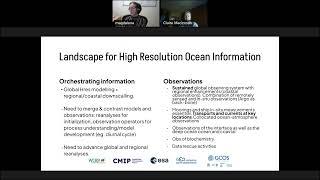 World Café: Meeting the demands of high-resolution modelling (ocean).