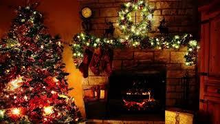 Lovely Fireplace with the best Classic Christmas Music. 1 Hour, 2024