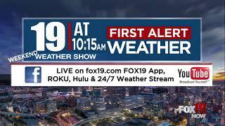 Saturday 10:15A Live FIRST ALERT Weekend Morning Weather Show