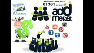 ADDMEFAST INSTAGRAM FOLLOW BOT,UNLIMITED POINTS,FOLLOWERS, WIEWS, LIKES 100% (IMACROS SCRIPT) 2021