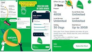 How To Activate Salam Mobile SIM card