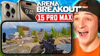 iPhone 15 Pro Max ARENA BREAKOUT Gameplay + Unboxing!