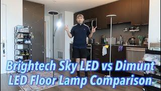 Brightech Sky LED vs Dimunt LED Floor Lamp Comparison