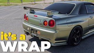 We Wrapped an R34 Skyline GT-R #TCG72