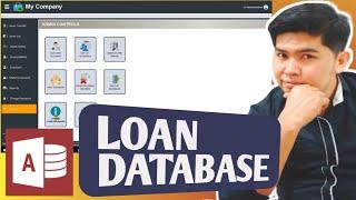 DEMO: LOAN DATABASE created using Ms Access.