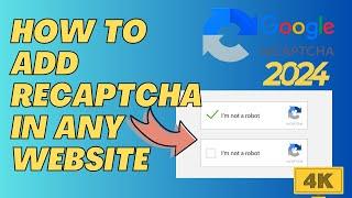 How To Add Google reCAPTCHA In 2024 | Google reCAPTCHA Site Key and Secret Key | v2 & v3