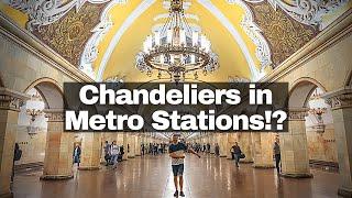 10 of Moscow's BEAUTIFUL Metro Stations! 