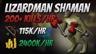 200+ Kills/Hr Lizardman Shaman [115K EXP | 2400K GP/Hr]