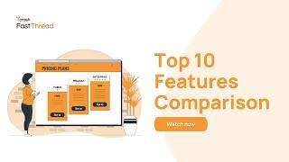 Top 10 Features Comparison between FastThread Public, Premium and Enterprise Edition