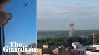 Video shows drones flying over Moscow in targeted large-scale attack