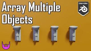 Array Multiple Objects with One Modifier | Blender 2.9 Tutorial