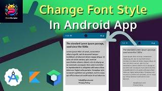 How to change Font Styles in Jetpack Compose | Android Quick Guide