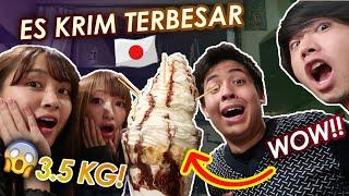 GILE! ES KRIM TERBESAR DI JEPANG, JUMBO BANGET! (Ft. erika, naomi, takuya)