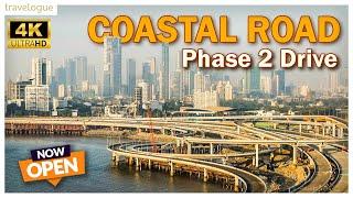 4K Drive North Bound Coastal Road | Mumbai Coastal Road Phase 2 | Marine Drive to Haji Ali