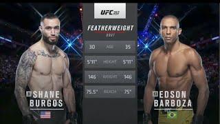 ВСПОМИНАЕМ БОЙ - Shane Burgos vs Edson Barboza UFC 262