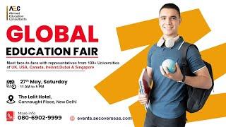 Attend Global Education fair on 27th May 2023 at Lalit Hotel, Connaught Place From 11 AM TO 5PM