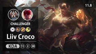 롤 챌린저 정글 리신 " Liiv Croco " // LOL JUG LeeSin KR Challenger | Patch 11.8