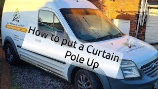 HOW TO PUT UP A CURATIN POLE HANDYANDY WITH LASER LEVEL AGAIN