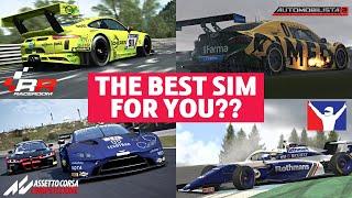 iRacing vs. RaceRoom vs. ACC vs. AMS2